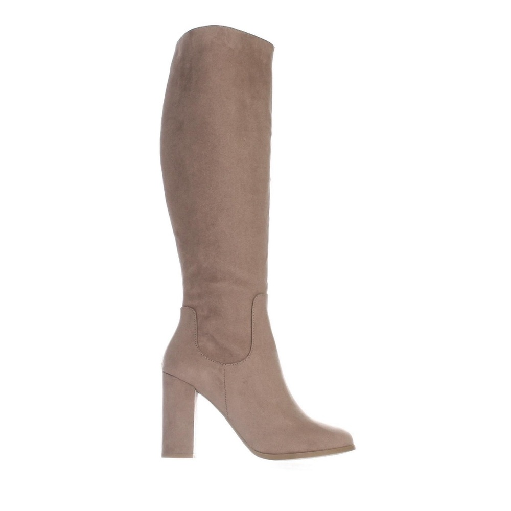 Womens madden girl Klash Knee High Boots, Taupe 6.5
